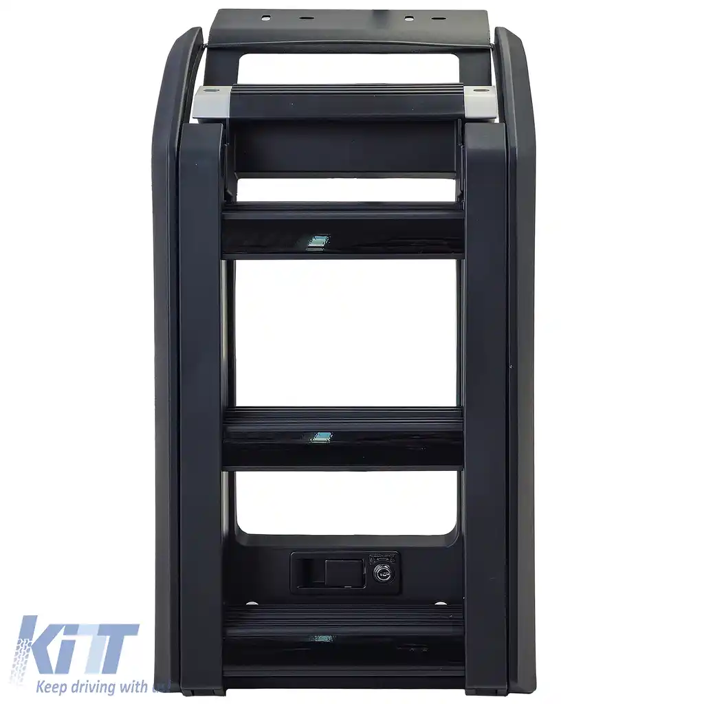 Scară de acoperiș, scară laterală, lucioasă neagră, potrivită pentru Land Rover Defender 90 110 din 19-image-6206849