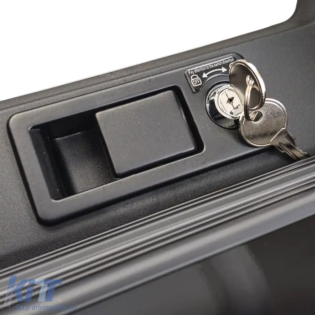 Scară de acoperiș, scară laterală, lucioasă neagră, potrivită pentru Land Rover Defender 90 110 din 19-image-6206851