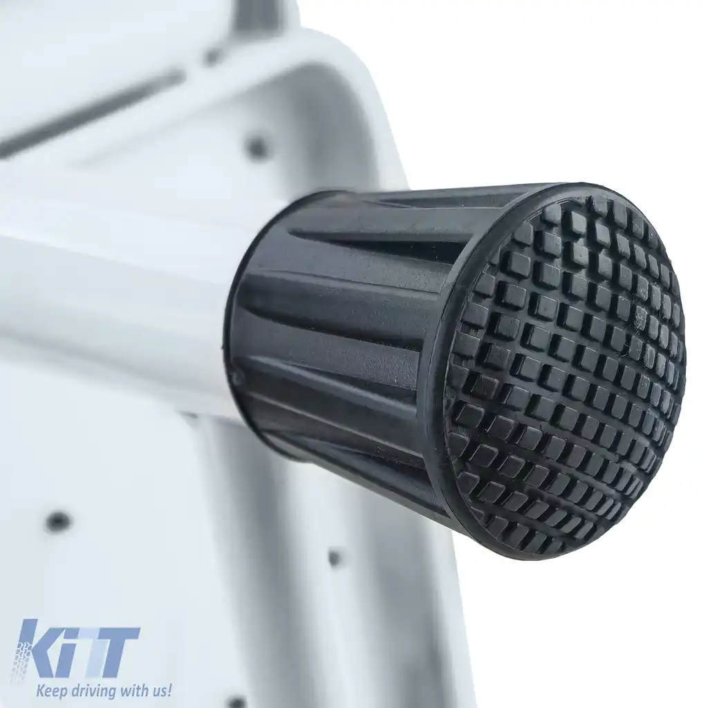 Scară dublă pentru caravană cu 2 trepte, platformă de până la 150kg, albă-image-6207070