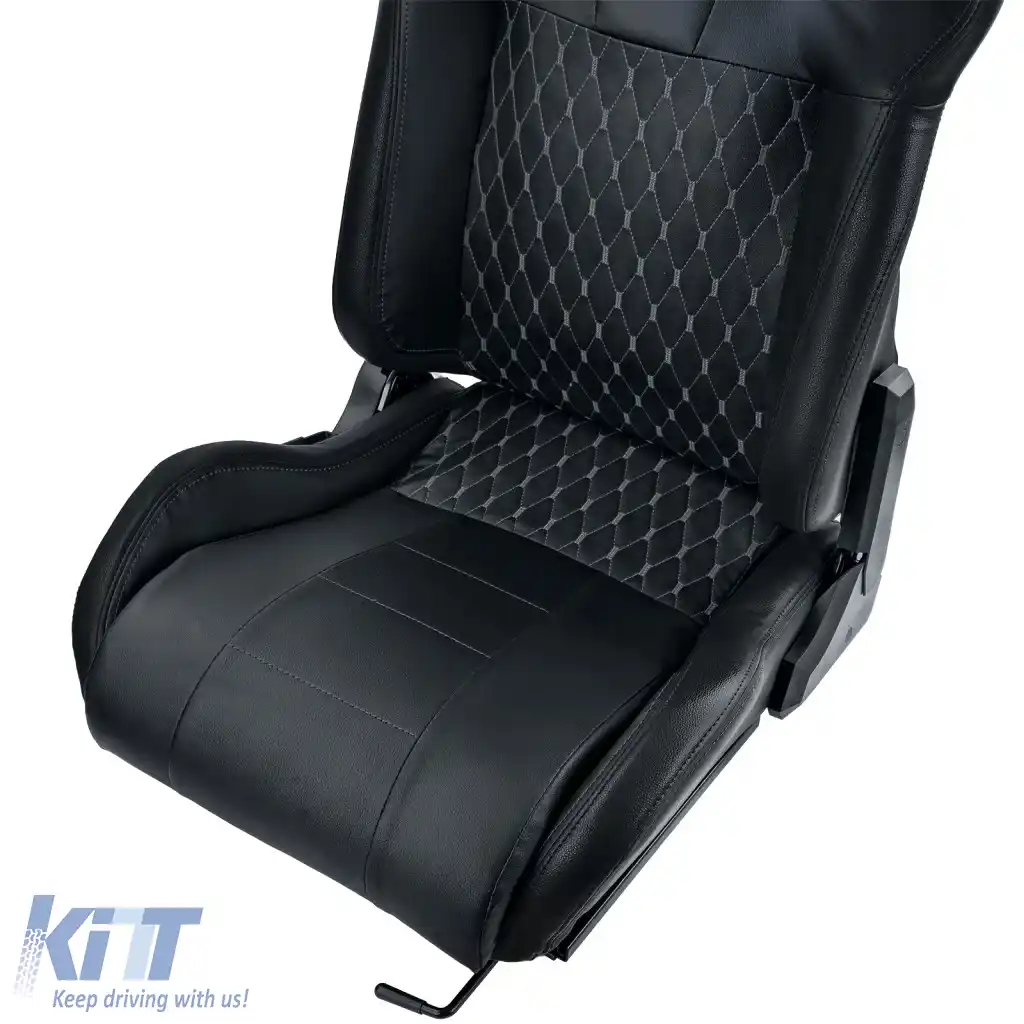 Scaun sport Route Black Sim Rig Racing Scaun de simulare pentru jocuri cu slider-image-6327123