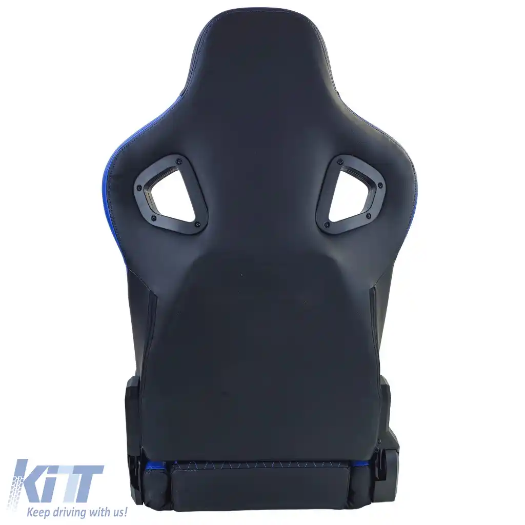 Scaun sport Route Negru Albastru Sim Rig Racing Scaun Simulator de Curse-image-6327383