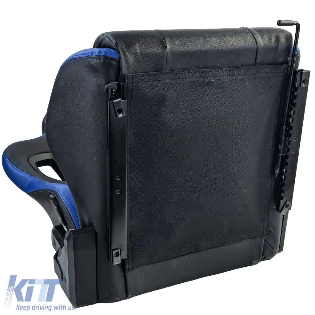 Scaun sport Route Negru Albastru Sim Rig Racing Scaun Simulator de Curse-image-6327384
