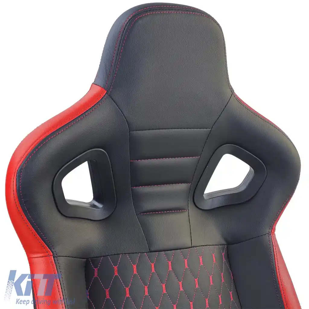Scaun sport Route Negru Roșu Sim Rig Racing Simulator de Curse Scaun de Gaming-image-6327130