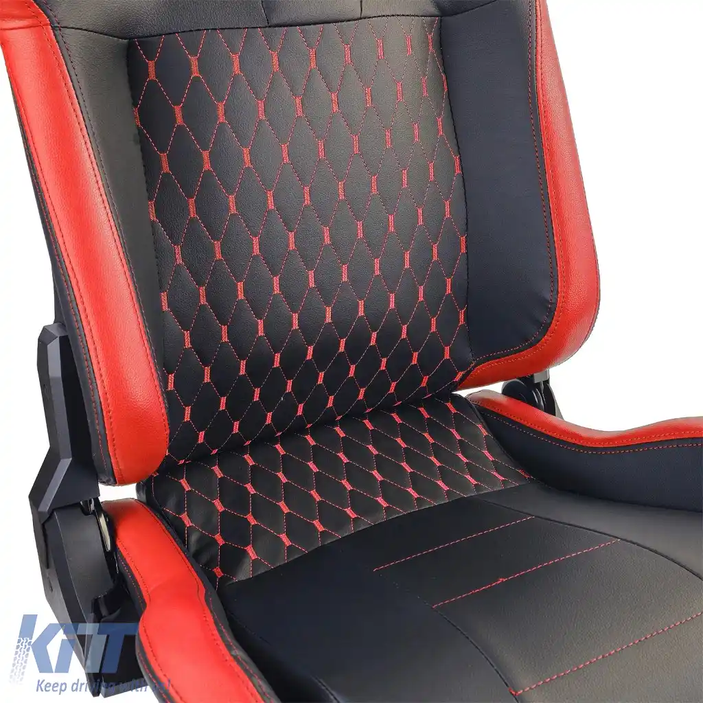 Scaun sport Route Negru Roșu Sim Rig Racing Simulator de Curse Scaun de Gaming-image-6327131