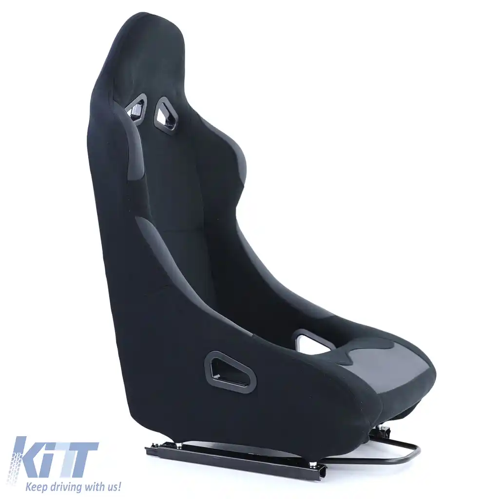 Scaun sport scaun cu spătar complet Race 1 material negru cu șine de glisare-image-6278728