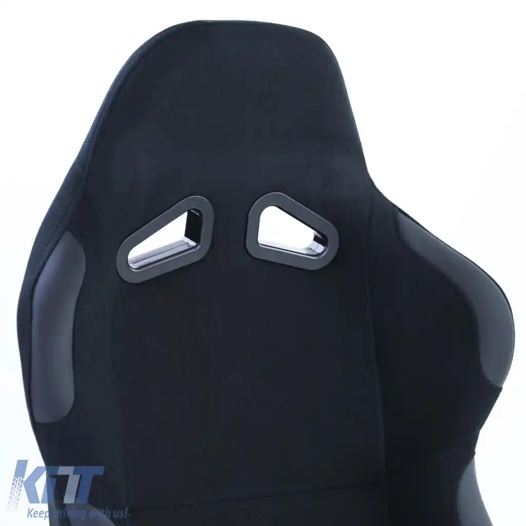 Scaun sport scaun cu spătar complet Race 1 material negru cu șine de glisare-image-6278729