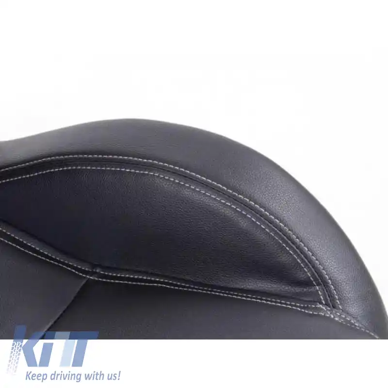 Scaune Bucket Apollo Sport PVC Negru Cu Cusături Albe Pereche 2 Buc-image-6293540