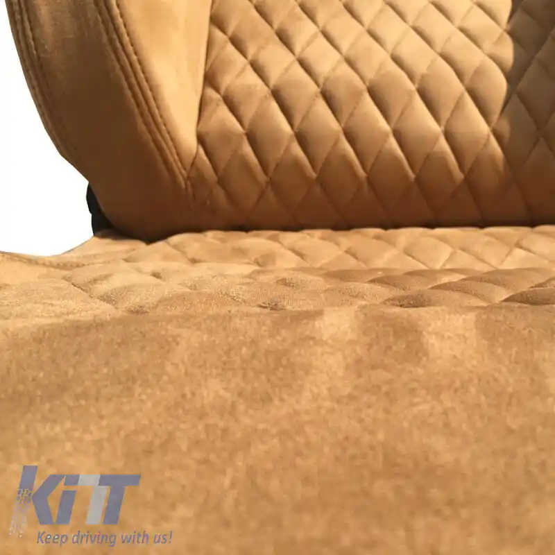 Scaune Bucket RS Suede Alcantara Bej Cu Cusături Încrucișate Bej Pachet 2 Buc.-image-6293626