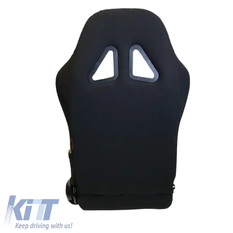 Scaune tip bucket Poseidon din țesătură, complet negre, pereche 2 buc.-image-6293685