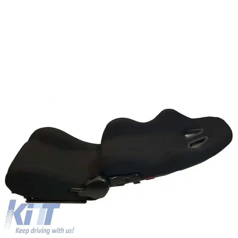 Scaune tip bucket Poseidon din țesătură, complet negre, pereche 2 buc.-image-6293687