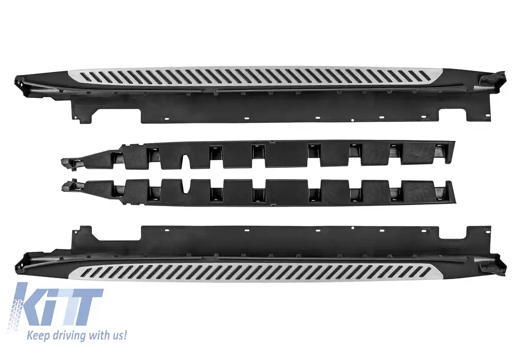 Scări laterale din aluminiu potrivite pentru BMW X1 F48 după 2016, ampatament lung