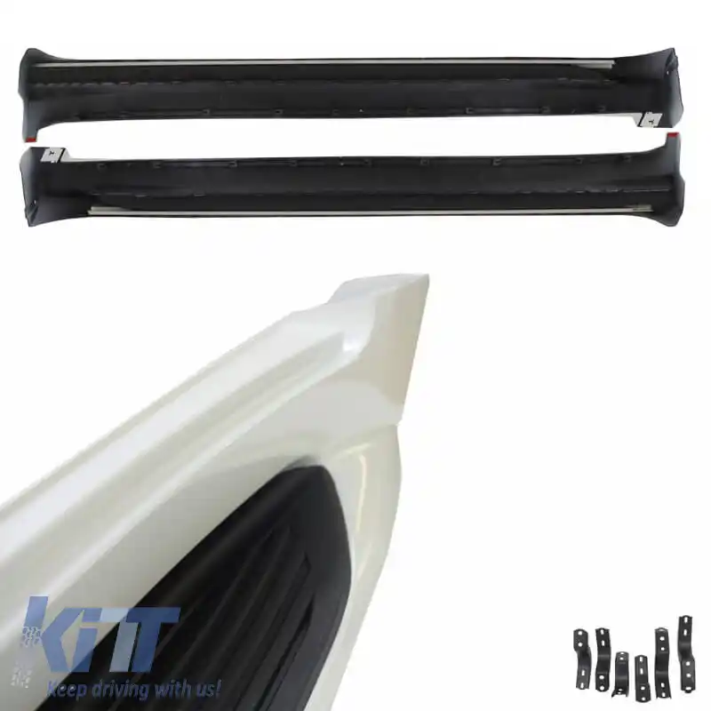 Scări laterale pentru Toyota Land Cruiser Prado FJ200 2015+ Facelift Aspect OEM Alb 2 buc-image-6311468