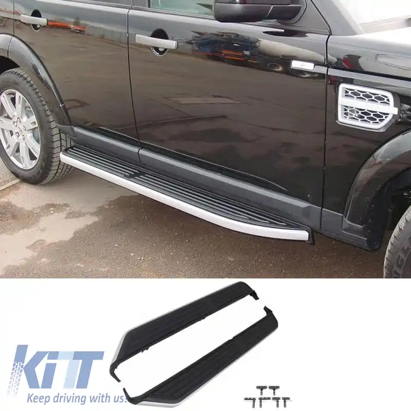 Scări laterale potrivite pentru Land Rover Discovery 3 & 4 (LR3&LR4) 2004-2016 2 buc-image-6311487