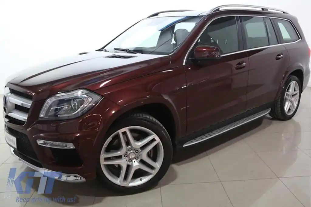 Scări laterale potrivite pentru Mercedes GL X166 2012-2015/GLS X166 2015-2019-image-6211543