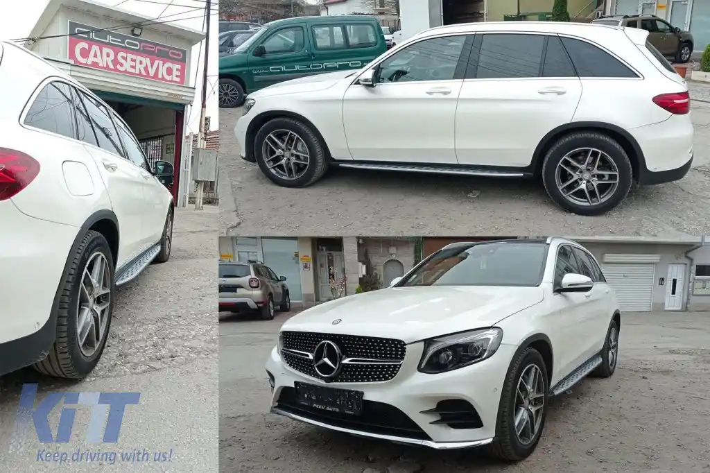 Scări laterale potrivite pentru Mercedes GLC SUV X253, GLC Coupe C253 2015-2022-image-6264468