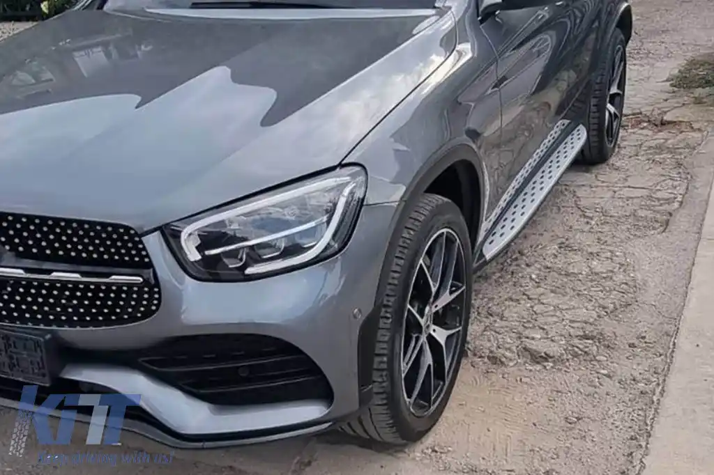 Scări laterale potrivite pentru Mercedes GLC SUV X253, GLC Coupe C253 2015-2022-image-6264489