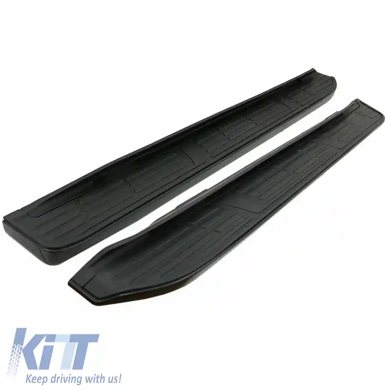 Scări laterale potrivite pentru Toyota Land Cruiser Prado FJ150 2010+ Negre 2 buc.-image-6312336