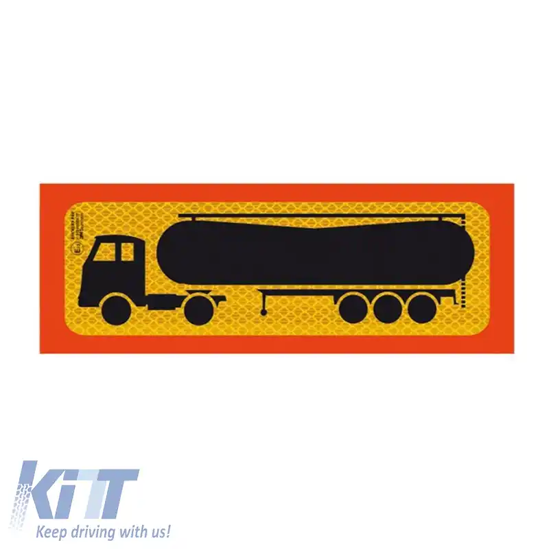 image-2-Semn Reflectorizant Aluminiu Magazin Beton Camion 50 x 20cm P.3M.216 1 Bucată