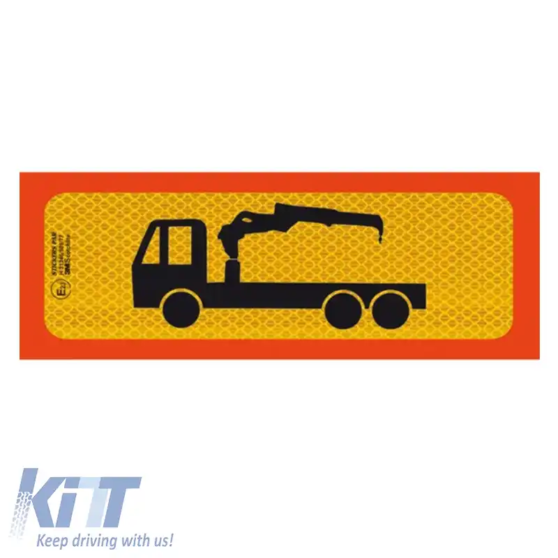 Semn Reflectorizant Crane Triaxial din Aluminiu 50 x 20cm P.3M.220 1 Bucată
