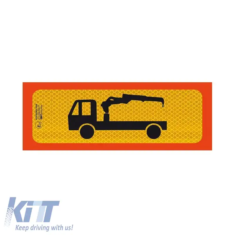 image-78-Semn Reflectorizant din Aluminiu Crane Biaxial 50 x 20cm P.3M.219 1 Bucată
