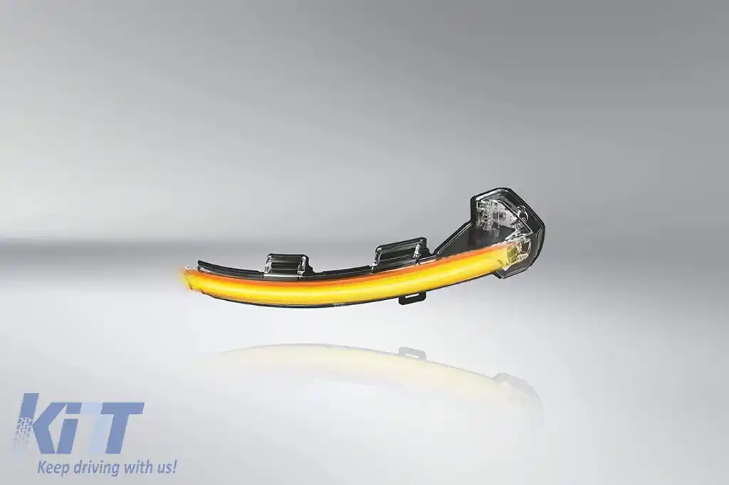 Semnale de întoarcere dinamice LED cromate Osram, potrivite pentru oglinzi pe VW Passat B8, Alltrack după 2014, Arteon 3H după 2017-image-6238291