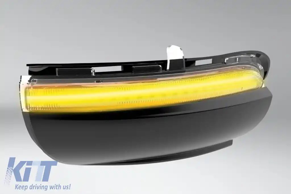Semnale de întoarcere dinamice LED cromate Osram, potrivite pentru oglinzi pe VW Golf 6 2008-2013, Touran 2010-2015-image-6238313