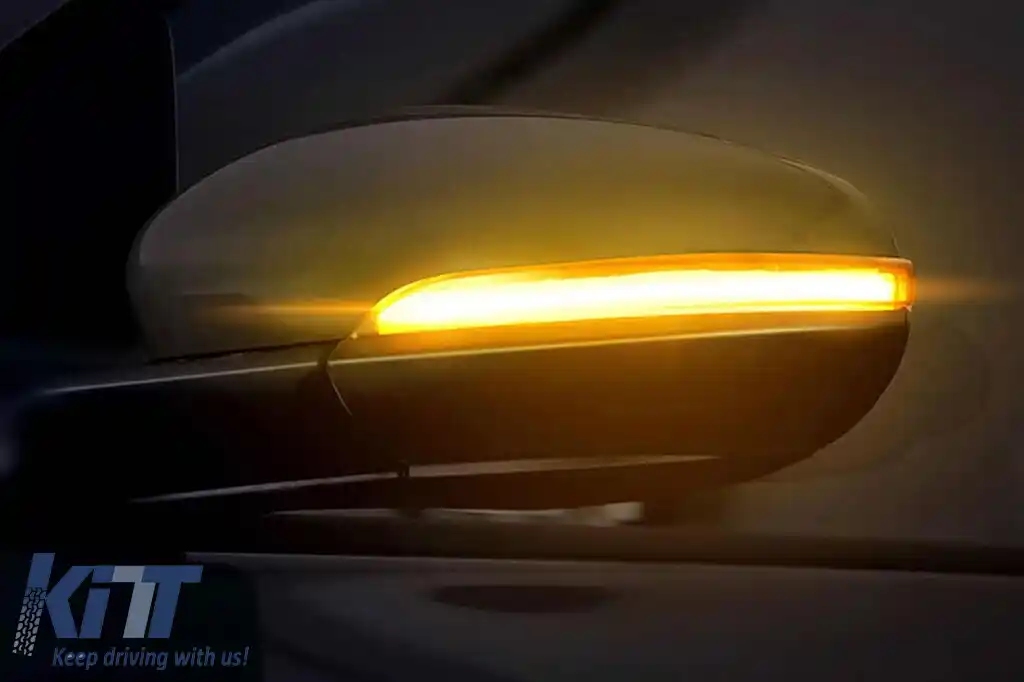 Semnale de întoarcere dinamice LED cromate Osram, potrivite pentru oglinzi pe VW Golf 6 2008-2013, Touran 2010-2015-image-6238314