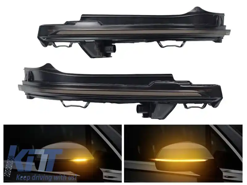 Semnale de întoarcere LED dinamice de tuning, potrivite pentru oglinzile laterale ale Audi Q7 2016-2019 Dynamic Sport, Elite Sport, Comfort Sport, Premium Plus Sport, Prestige Sport, S-line Sport, Sel