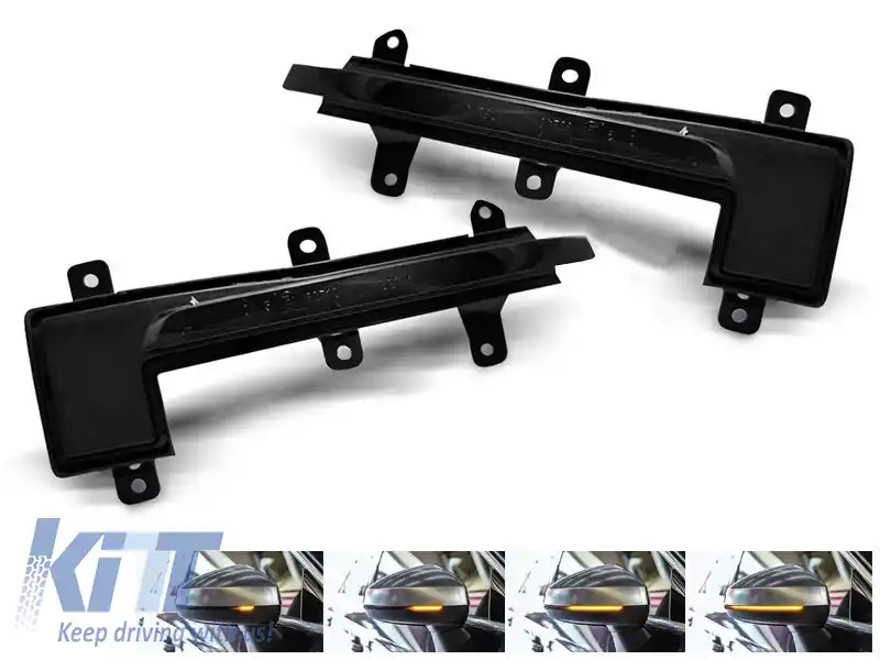 Semnale LED de tunning potrivite pentru oglinzile laterale ale Audi TT, TTS, TTRS Coupe/Cabrio 2006-2014, R8 2007-2016
