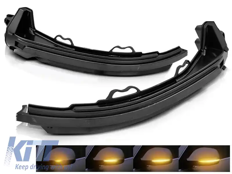 Semnale LED de tunning potrivite pentru oglinzile laterale ale Audi A4 B9 după 2015, A5 după 2016