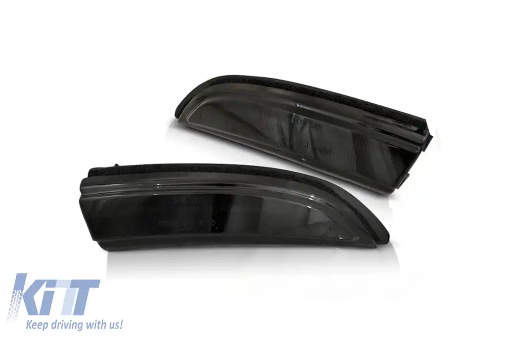 Semnale LED de tunning potrivite pentru oglinzile laterale ale Ford Fiesta 2013-2016 cu bază neagră