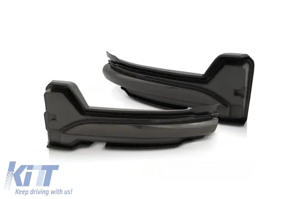 Semnale LED de tunning potrivite pentru oglinzile laterale ale Ford Focus după 2018 cu bază neagră