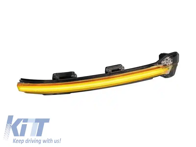 Semnale LED dinamice fumurii potrivite pentru oglinzi pe VW Golf 7 2012-2016, Golf 7.5 după 2017, Touran după 2015-image-6238307