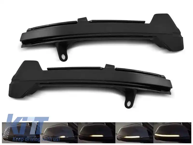 Semnale LED potrivite pentru oglinzile laterale ale BMW Seria 5 F10/F11 2013-2016, Seria 5 GT F07 2013-2016, Seria 6 F12/F13/F06 2014-2018, Seria 7 F01 2012-2015