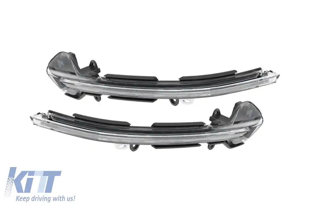 Semnalizatoare dinamice LED cromate potrivite pentru oglinzi pe Seat Leon 2012-2020, Arona, Ibiza după 2017-image-6238300