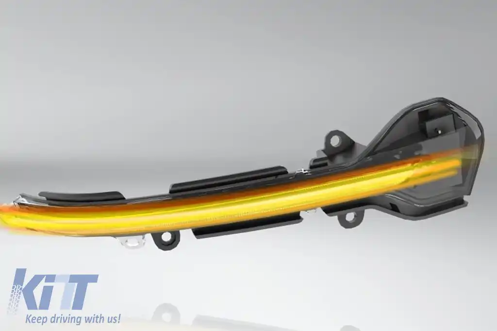 Semnalizatoare dinamice LED cromate potrivite pentru oglinzi pe Seat Leon 2012-2020, Arona, Ibiza după 2017-image-6238301