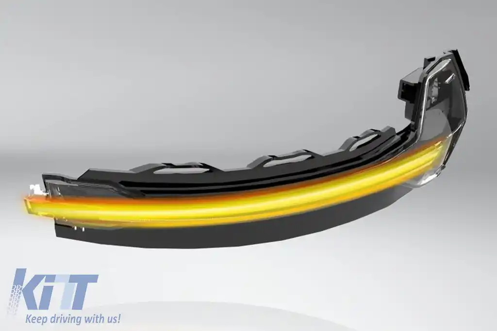 Semnalizatoare LED dinamice fumurii potrivite pentru oglinzile Audi A3 2013-2018-image-6152242