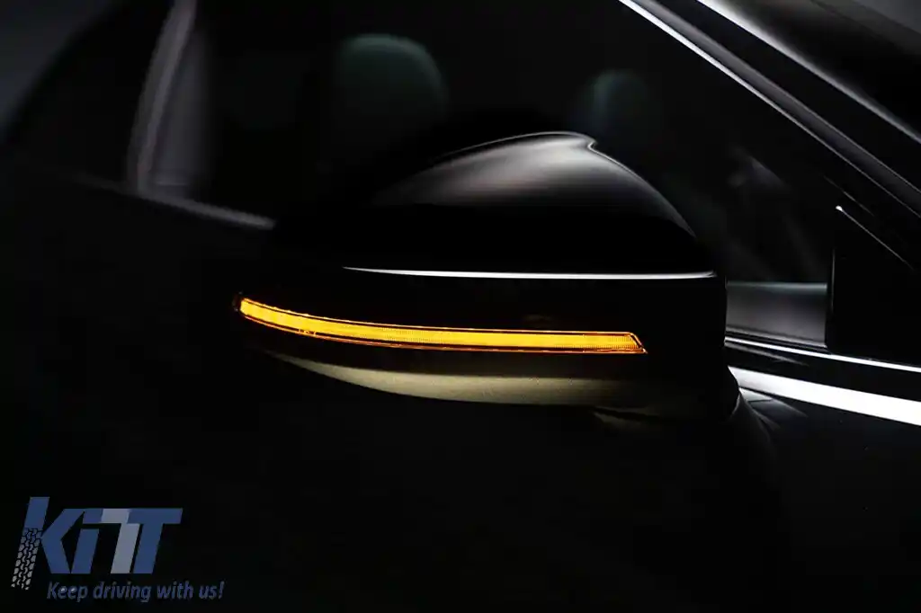 Semnalizatoare LED dinamice fumurii potrivite pentru oglinzile Audi A3 2013-2018-image-6152244