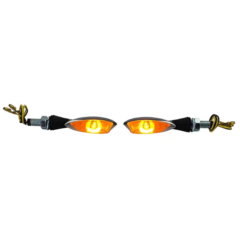 Semnalizator LED Mini pentru motocicletă MORELLA Chrome cu E-Mark