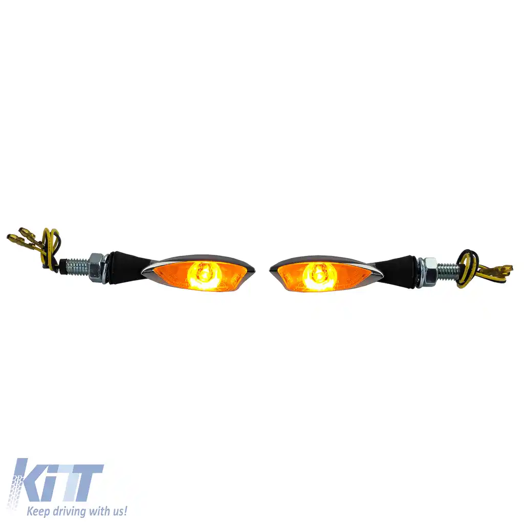 Semnalizator LED Mini pentru motocicletă MORELLA Chrome cu E-Mark