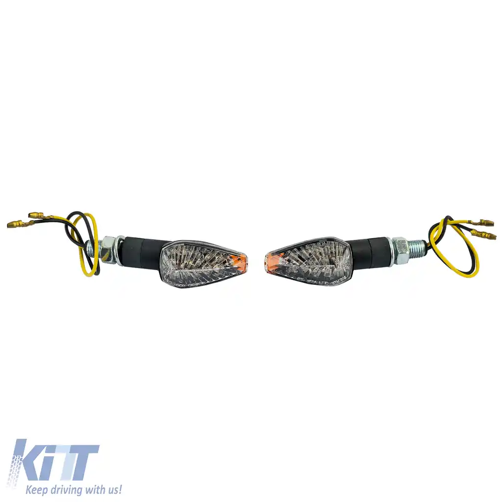 Semnalizator LED Mini pentru motocicletă Peak Universal Mini Indicator Negru cu E-Mark-image-6258403