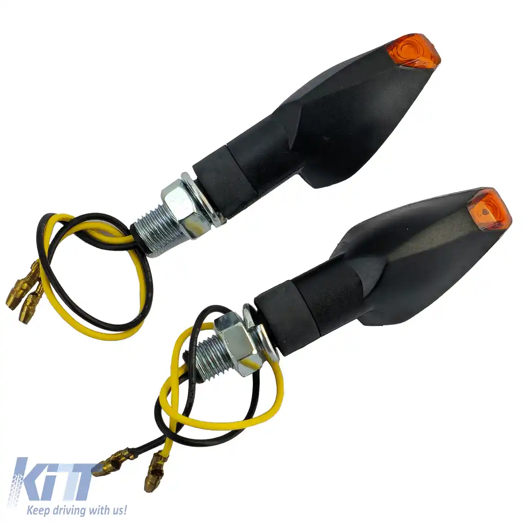 Semnalizator LED Mini pentru motocicletă Peak Universal Mini Indicator Negru cu E-Mark-image-6258404