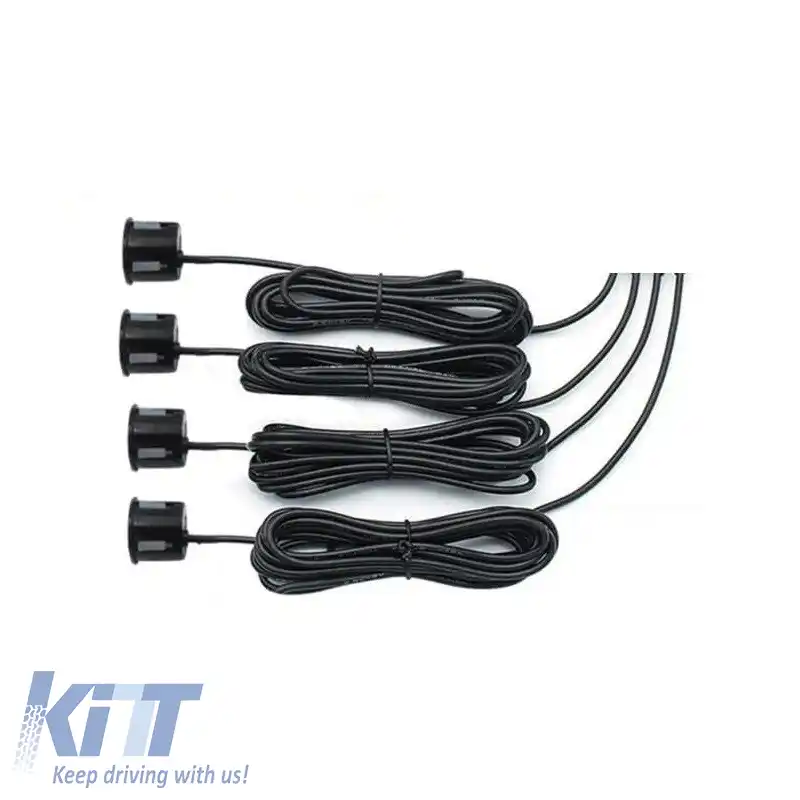Senzor de parcare PDC cu 4 senzori de 22mm negru lucios cu display și buzzer TW-777-image-6299481