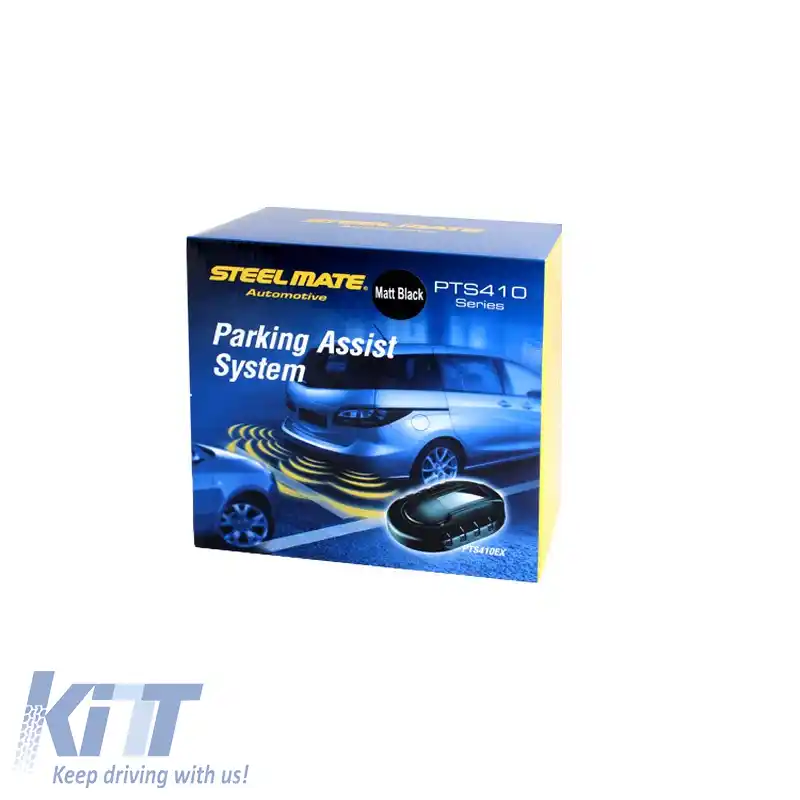 Senzor de parcare PDC cu 4 senzori interni de 16mm, negru, cu buzzer Canbus Steelmate PTS410-VW BTI-image-6299559