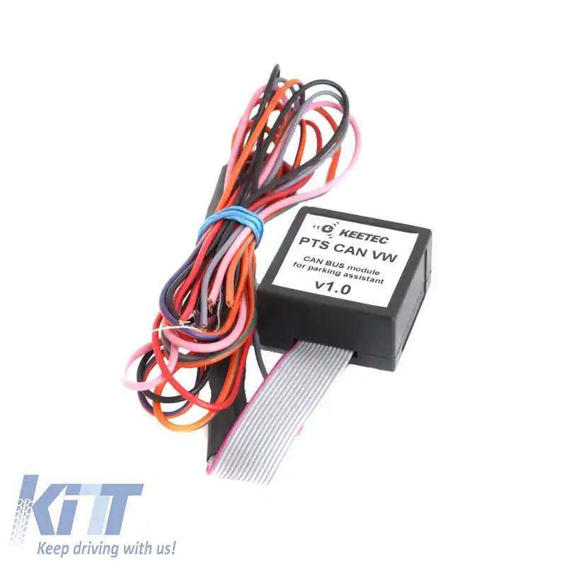 Senzor de parcare PDC cu 4 senzori interni de 16mm, negru, cu buzzer Canbus Steelmate PTS410-VW BTI-image-6299560