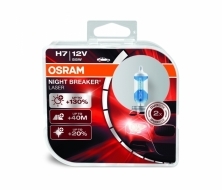 Set 2 Becuri Auto Halogen compatibil cu far Osram Night Breaker Laser +130% 64210NBL H7 12V 55W-image-6029362