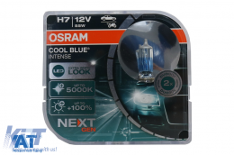 Set 2 Becuri Auto Halogen NEXT GEN Osram Cool Blue Intense H7 64210CBN-HCB 12V-image-6088718