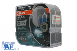 Set 2 Becuri Auto Halogen NEXT GEN Osram Cool Blue Intense H7 64210CBN-HCB 12V-image-6088719