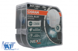 Set 2 Becuri Auto Halogen NEXT GEN Osram Cool Blue Intense H7 64210CBN-HCB 12V-image-6088720