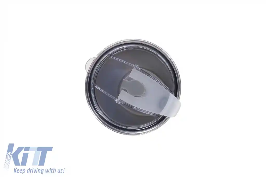 Set 2x Cana Termoizolanta Otel Inoxidabil SS304 cu Capac Perete Dublu 590ml Portocaliu Gri-image-6126652